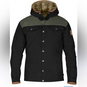 Fjallraven Men's Greenland no.1 down jacket Black and Olive size large